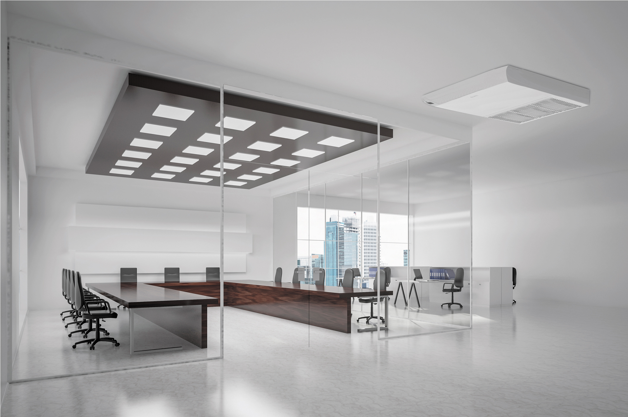 Climatización en oficinas premium